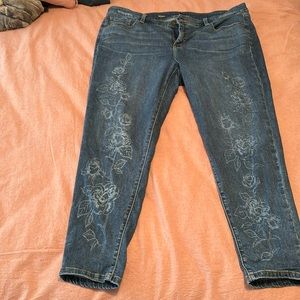 Lane Bryant Skinny Jean with flower details